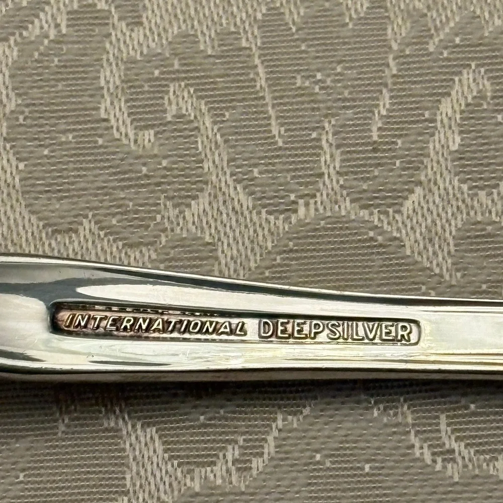 Orleans International Silver Shell Casserole Spoon Cold Meat Serving Fork Set